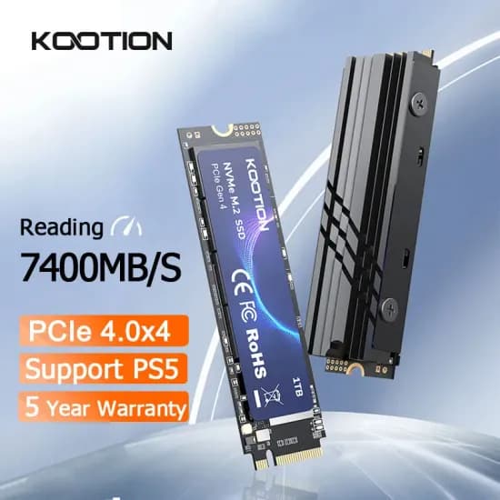 KOOTION X6 PS5 콘솔용 M.2 SSD NVMe 2TB M2 SSD (355,200원/무료)1