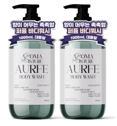 1+1 아우페 바디워시 1L(7,378원) 1+1 고보습 바디로션(7,427원/무료)