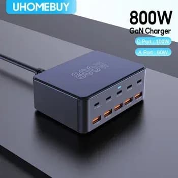 800W GaN 충전기($.7) 330W 충전기 GaN 10포트($11.7)14