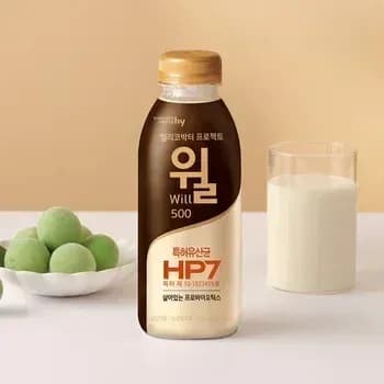 헬리코박터 윌 180ml 10개(10,517원) 500ml 4개(11,199원) 프로바이오틱스 60포 (12,291원)