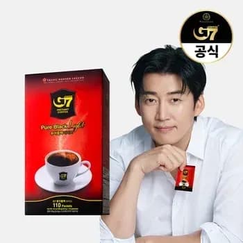 G7 베트남 커피 퓨어블랙 300개 (32,166원) 3in1 200개+라이트 50개 (41,128원) TNI 킹커피 블랙 커피 2g 100개 (10,769원) 300개 (29,750원)
