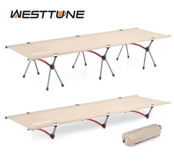 WESTTUNE 캠핑 침대 휴대용 접이식 침대($17.09/무료)