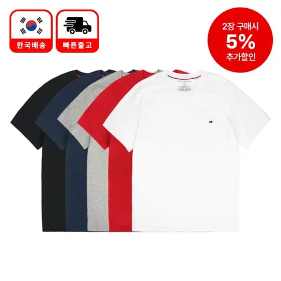 타미힐피거 남녀공용 반팔티셔츠