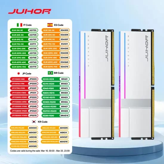 JUHOR DR5 4800MHz 16GB