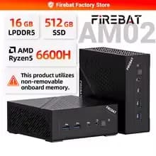 FIREBAT AM02 6600H 16/512G($183), GMKtec K12($177), FIREBAT 7735HS 16/512G($293) /무배