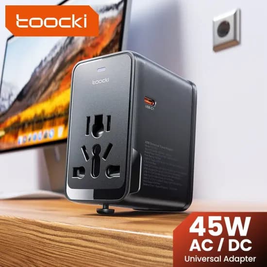 투키 GaN 유니버설 여행 어댑터 3C1A 45W