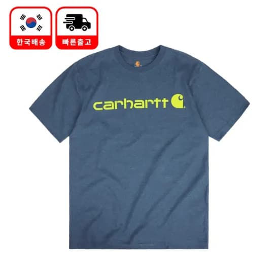 칼하트 K195 반팔 면티 코발트블루