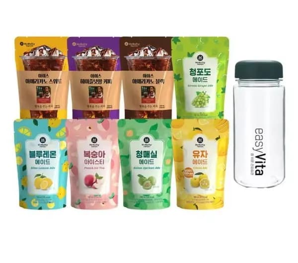 맥널티 아이스 파우치음료 190mL 20개입 제로 복숭아 1.5L 6개입