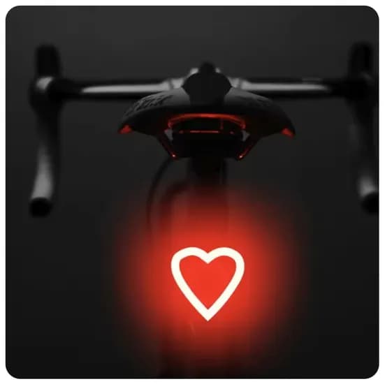 하트 모양 IPX64 방수 자전거 테일 라이트(3900원/무배)