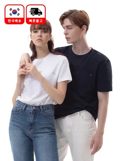 타미힐피거 반팔티 면티 커플 반팔티셔츠 T3139