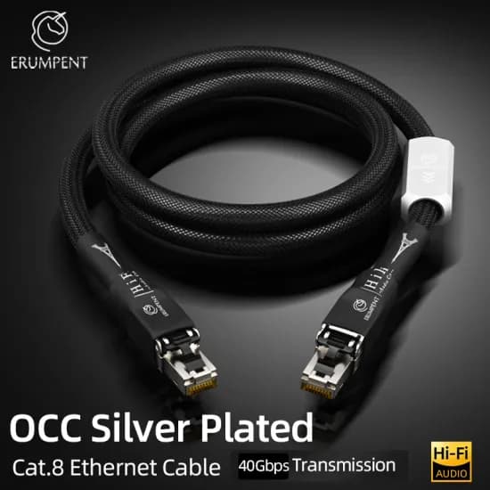 HiFi 오디오 RJ45 이더넷 LAN 케이블 ($17.15/무배)