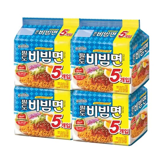팔도 비빔면 (130g x 5입) x 4개 (15,462원/무료)