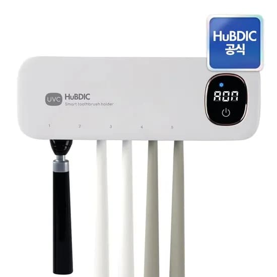 휴비딕 면도기 칫솔 살균 소독 건조기(13,408원), 스마트케어 무선충전 UVC 송풍건조 칫솔살균기(21,701원)