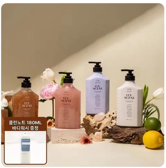 럽센트 바디/스크럽워시 500ml + 바디워시 180ml(7,476원/무료)