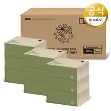 한예지 PLAY 여행티슈 70매 8입(6,666원), 무표백 대나무 뽑아쓰는 키친타올 100매 9팩(6,853원), 볼륨앤소프트 물티슈 캡형 100매 20팩(15,156원)1