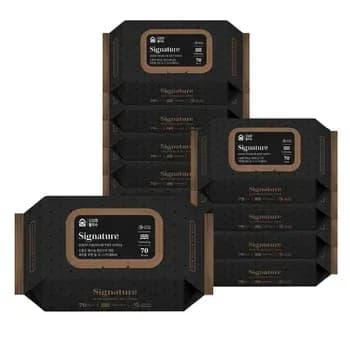 고평량 도톰한 저자극 물티슈 70매 10팩 (8,281원) 클리어 화장지 4겹 30m 30롤 2팩 (23,705원) / 무료