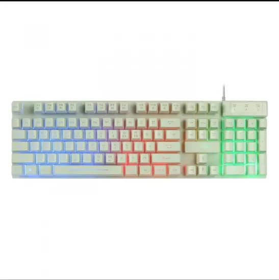 지클릭커 레인보우 LED 104키 멤브레인 유선 키보드 (11,741원/무료)