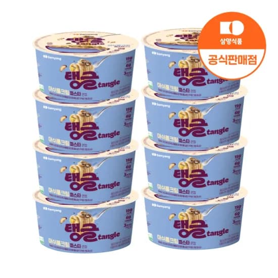 삼양식품] 큰컵 탱글 단백질파스타 머쉬룸크림 105g 8입 (7,760원/무료)
