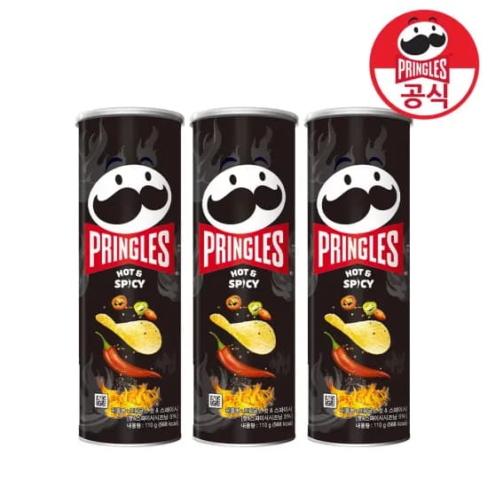 프링글스 매운맛 110g x 3개 (4,250원/무료배송)