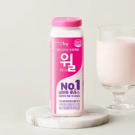 헬리코박터 윌 500ml 개(8,778원), 윌 미니 80ml 15개(7,273원), 윌 180ml 10개(9,116원), 저지방 16개(12,571원)4
