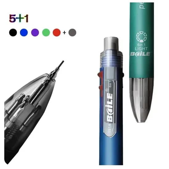 6In1 5색 샤프볼펜 6개 ($8.6/무배)