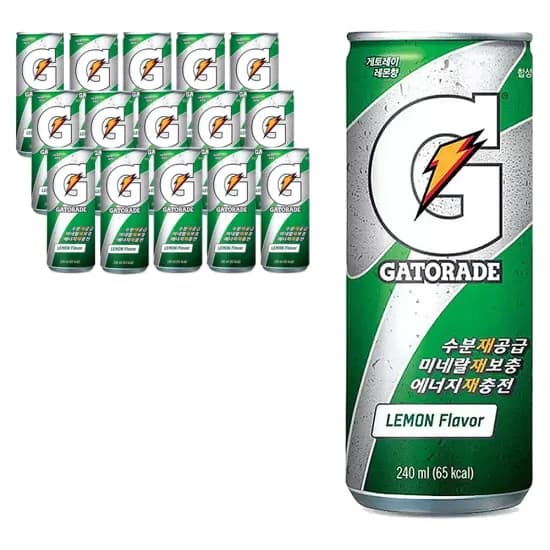 롯데칠성 게토레이 레몬 240ml x 16입 (8,660원/무료)