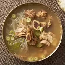 진심담은 소갈비탕 650g 10팩(2.9만), 얼큰육개장 600g 10팩(2.5만), 대용량 고기듬뿍 얼큰순대국 1kg 2팩(1.2만)