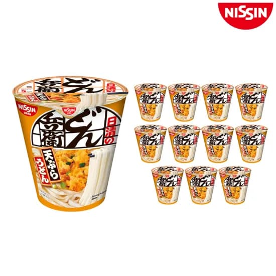 NISSIN 닛신 돈베이 템푸라 우동 83g 12개입 (17,285원/무료)