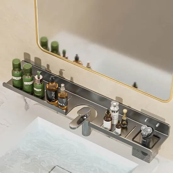 국내배송 주말 특가 알루미늄 무타공 세면대 선반(50cm)(15900원/무배)