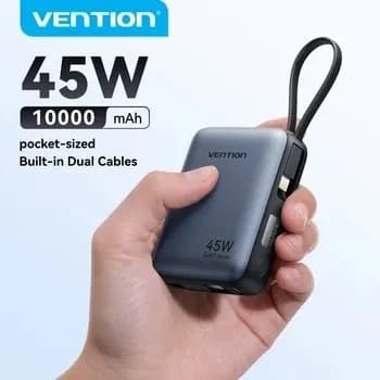 벤션 45W 보조배터리 0000mAh($9), 22.5W 10000mAh($5)/무료1