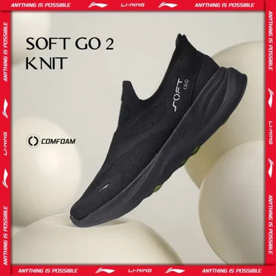 리닝 남성용 SOFT GO 2 니트 슬립온 캐주얼 워킹 슈즈