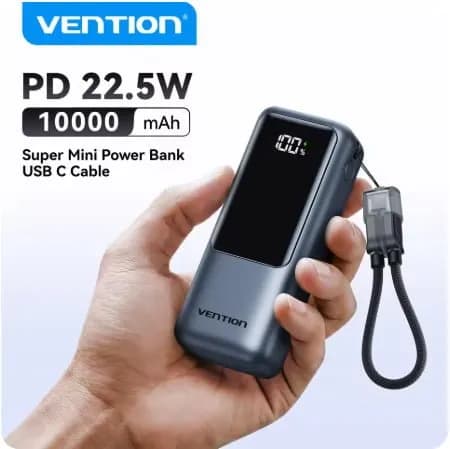 벤션 10000mAh 163g 미니 보조배터리 ($6.56) / 벤션 20000mAh 100W ($20.42)