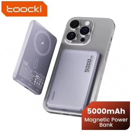 투키 마그네틱 파워뱅크 5000mAh 맥세이프 보조배터리 ($7.58)