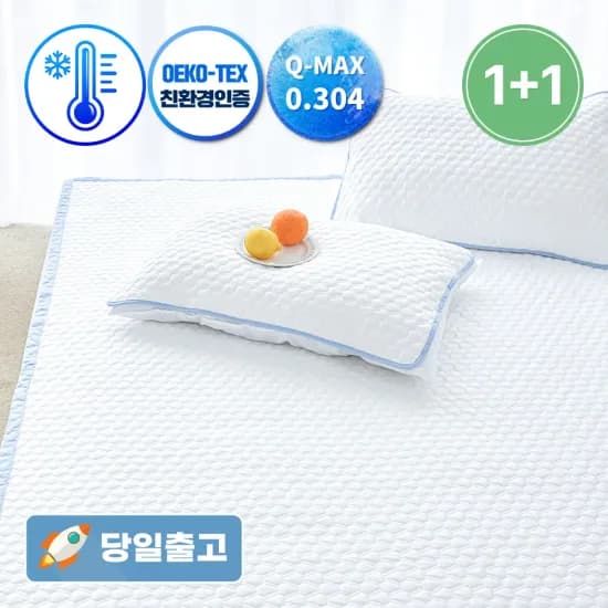 큐라론] 더자리 냉감 오코텍스인증 쿨파워 베개커버 (9,966원) 무배