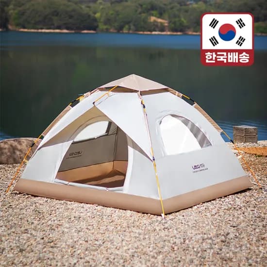 레토 원터치 텐트 그늘막 방수 3000PU 이중루프 4~5인용 총 1개