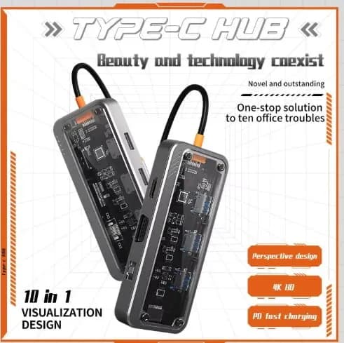 Basix USB C 멀티 허브 0 in 1 어댑터