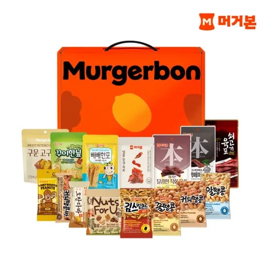 머거본 간식종합세트 견과 육포 어포 외 다양 12개