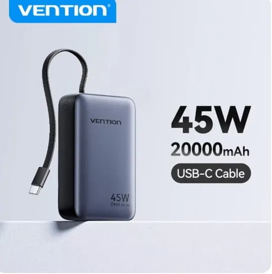 Vention CCC 45W 20000mAh 보조배터리 고속충전