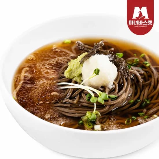 마녀바스켓 장인의 전통 메밀소바 10인세트 생면10팩 소스10팩