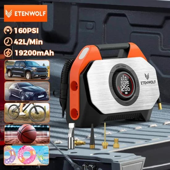 GOOLOO 12V 3000A 자동차 점프 스타터 휴대용 150PSI 공기 펌프