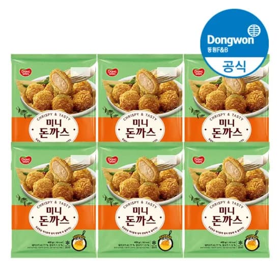 동원 미니돈까스 냉동 400g 6개