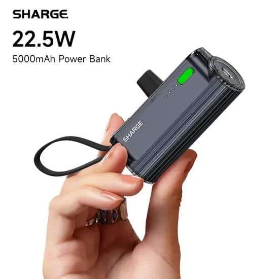 SHARGE 22.5W 5000mAh 슬림 미니 보조배터리 ($11.26/무료)