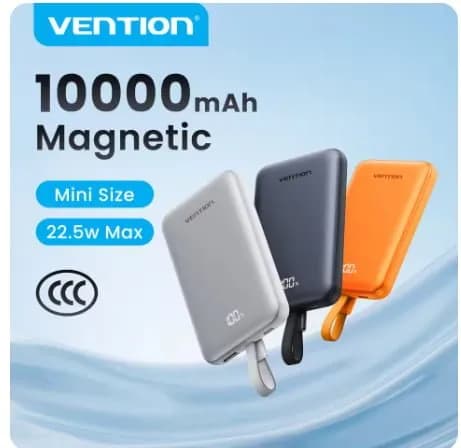 Vention 0000mAh 22.5W 마그네틱 보조배터리