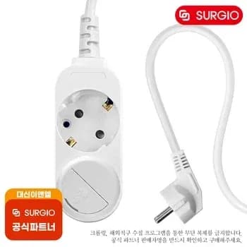 써지오 안전멀티탭 2구접지 3m (5,123원) 5구접지 1.5m (6,082원) 6구개별 5m (14,457원)