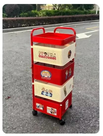 회전식 가정용 수납 카트, 고급스러운 디자인, 화장품 및 간식 정리함(7,245원) 무배