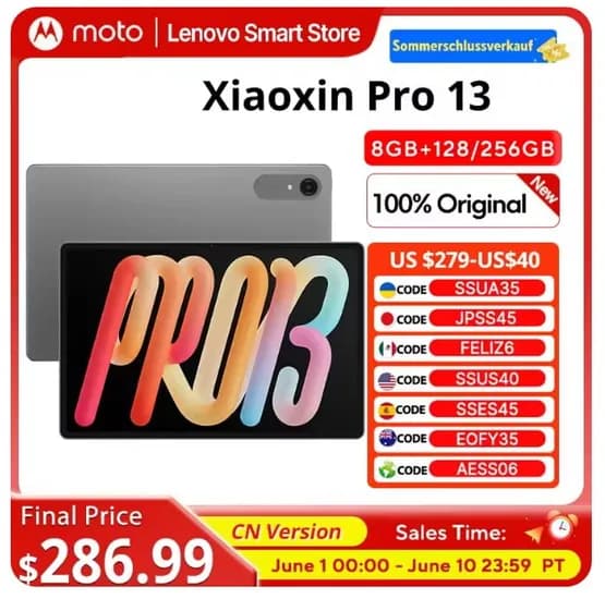 샤오신 프로 13인치 외 다양, 프로 GT13, Y700, 9600X 7500F, 1TB SSD, 총 2개