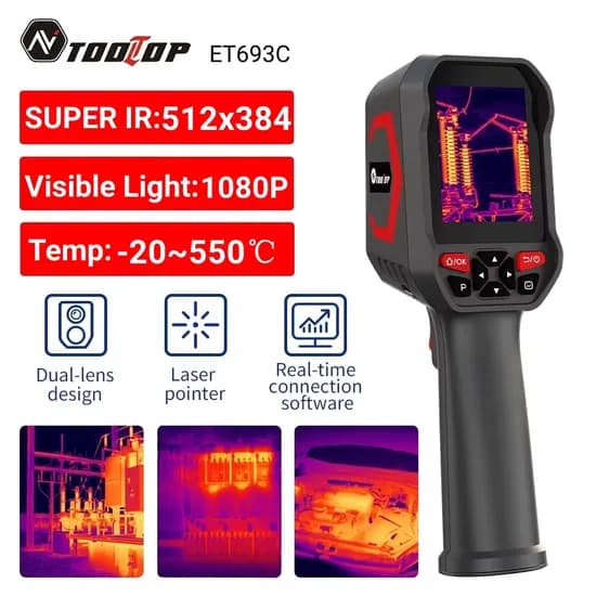 TOOLTOP ET693C 슈퍼 IR 512x384 열화상 카메라 외 다양, 수량 20개