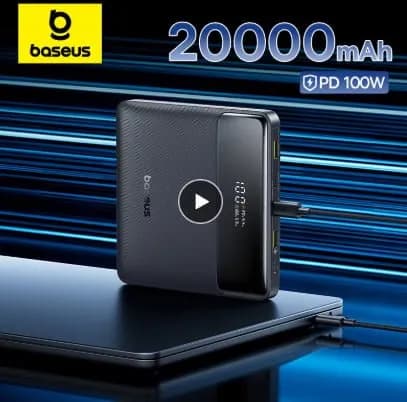 베이스어스 보조배터리 100W 20000mAh 외 다양, 베이스어스 파워뱅크 45W 10000mAh  총 2개, $47.24
