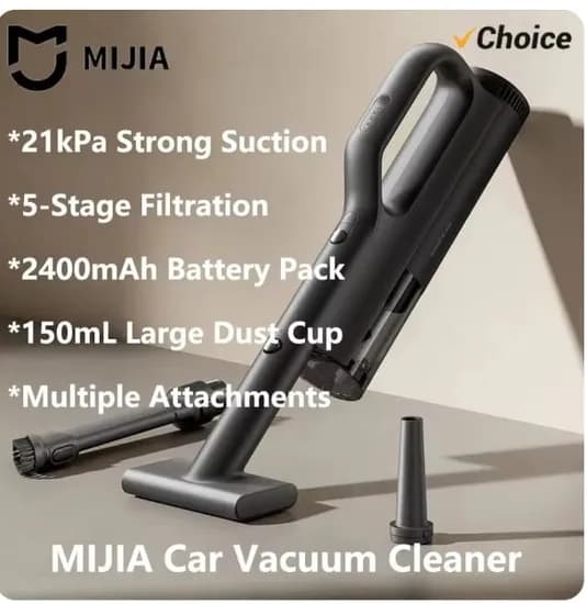 미지아 차량용 진공청소기 21000Pa, 오리지널 MIJIA 휴대용청소기, 1개