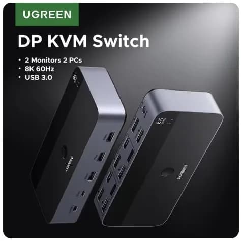 유그린 8K DP KVM 스위치 외 다양, 수량 1개